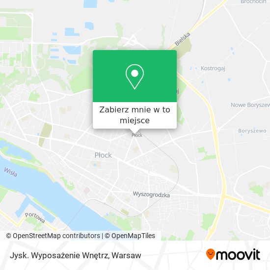 Mapa Jysk. Wyposażenie Wnętrz