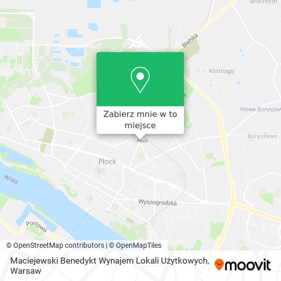 Mapa Maciejewski Benedykt Wynajem Lokali Użytkowych