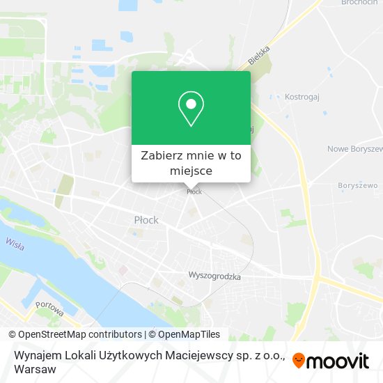 Mapa Wynajem Lokali Użytkowych Maciejewscy sp. z o.o.