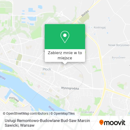 Mapa Usługi Remontowo-Budowlane Bud-Saw Marcin Sawicki