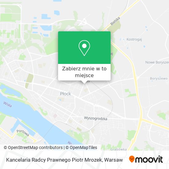 Mapa Kancelaria Radcy Prawnego Piotr Mrozek