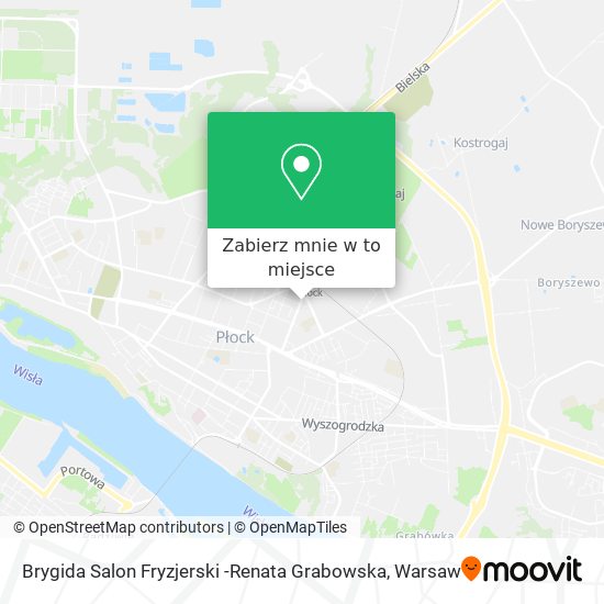 Mapa Brygida Salon Fryzjerski -Renata Grabowska