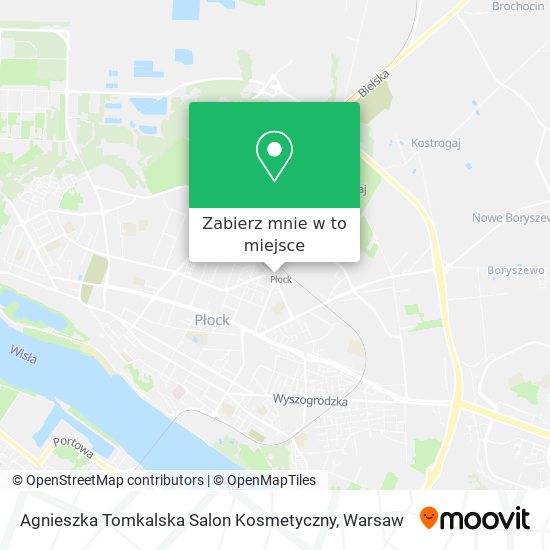 Mapa Agnieszka Tomkalska Salon Kosmetyczny