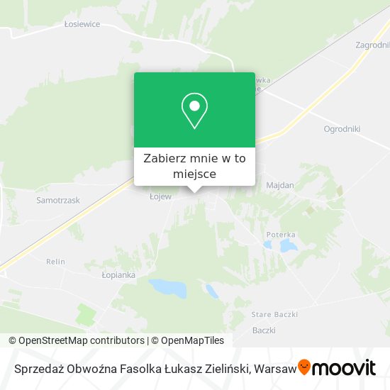 Mapa Sprzedaż Obwoźna Fasolka Łukasz Zieliński