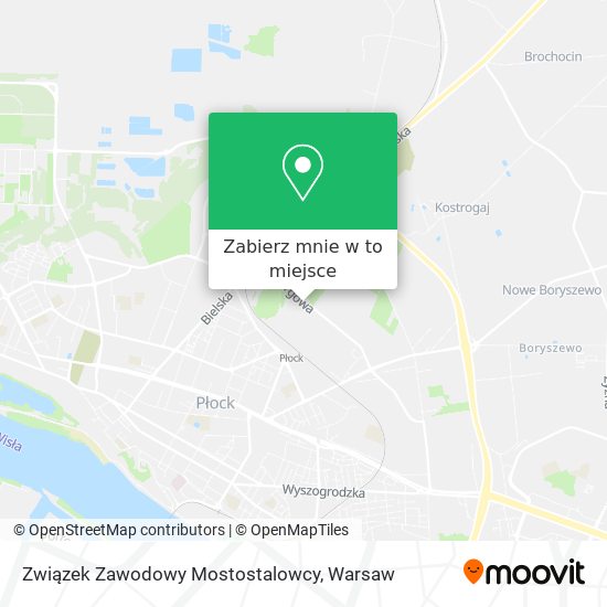 Mapa Związek Zawodowy Mostostalowcy