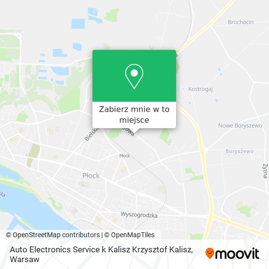 Mapa Auto Electronics Service k Kalisz Krzysztof Kalisz