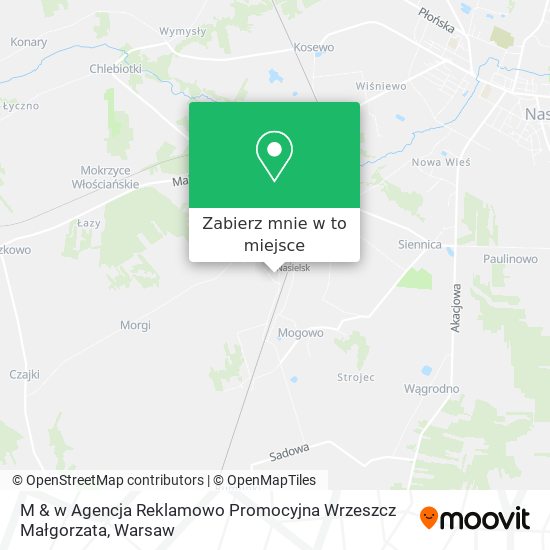 Mapa M & w Agencja Reklamowo Promocyjna Wrzeszcz Małgorzata