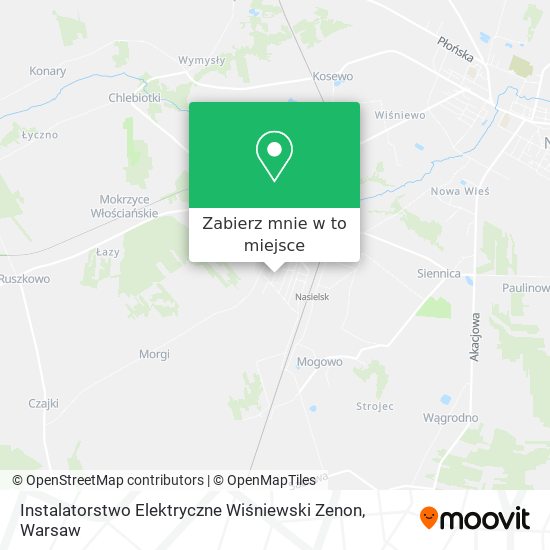 Mapa Instalatorstwo Elektryczne Wiśniewski Zenon