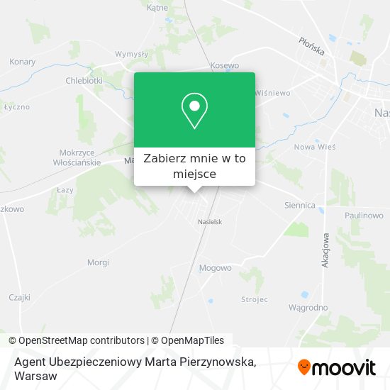 Mapa Agent Ubezpieczeniowy Marta Pierzynowska