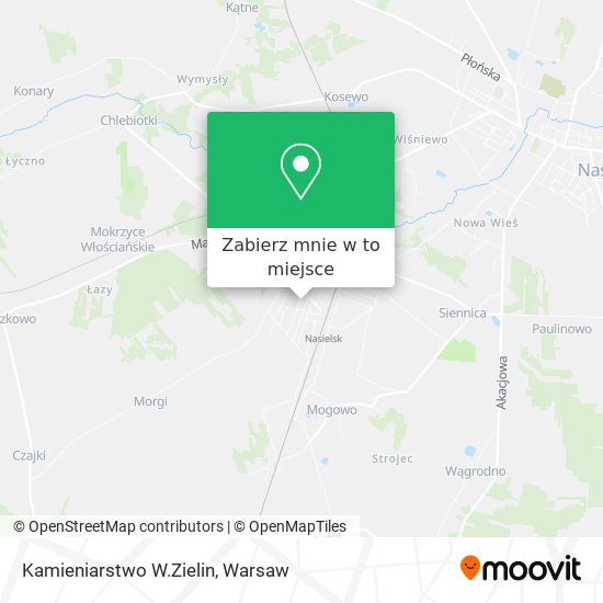 Mapa Kamieniarstwo W.Zielin