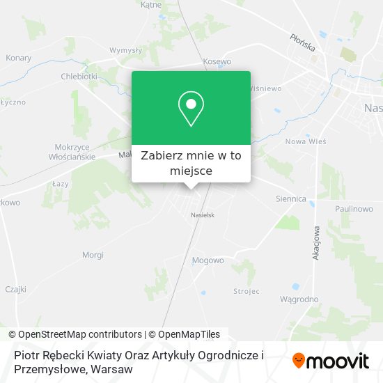 Mapa Piotr Rębecki Kwiaty Oraz Artykuły Ogrodnicze i Przemysłowe