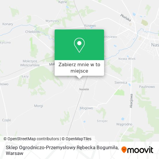 Mapa Sklep Ogrodniczo-Przemysłowy Rębecka Bogumiła