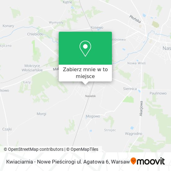 Mapa Kwiaciarnia - Nowe Pieścirogi ul. Agatowa 6