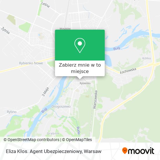 Mapa Eliza Kłos. Agent Ubezpieczeniowy