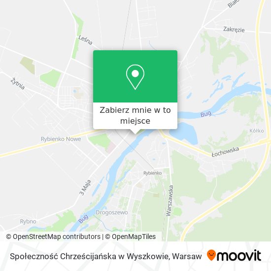 Mapa Społeczność Chrześcijańska w Wyszkowie