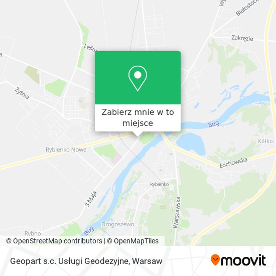 Mapa Geopart s.c. Usługi Geodezyjne