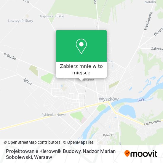 Mapa Projektowanie Kierownik Budowy, Nadzór Marian Sobolewski