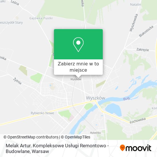 Mapa Melak Artur. Kompleksowe Usługi Remontowo - Budowlane