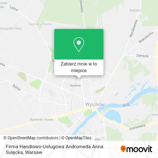 Mapa Firma Handlowo-Usługowa Andromeda Anna Sulęcka