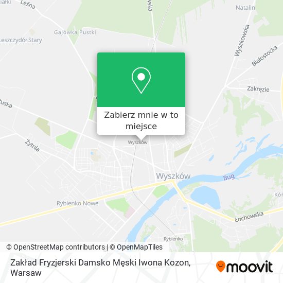 Mapa Zakład Fryzjerski Damsko Męski Iwona Kozon