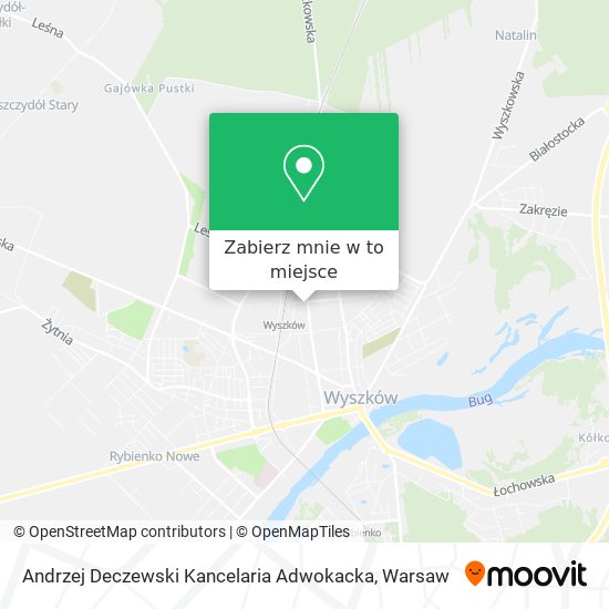 Mapa Andrzej Deczewski Kancelaria Adwokacka