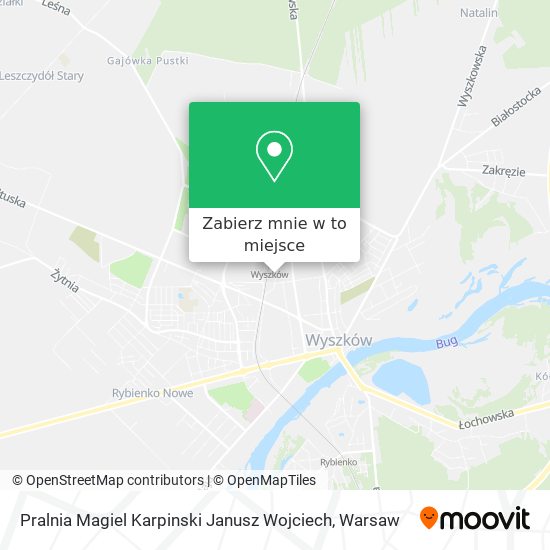 Mapa Pralnia Magiel Karpinski Janusz Wojciech