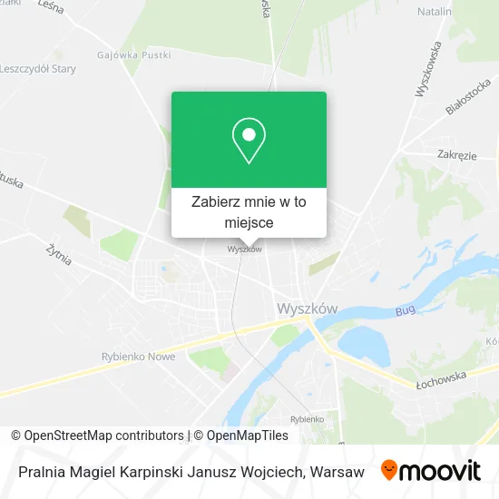 Mapa Pralnia Magiel Karpinski Janusz Wojciech