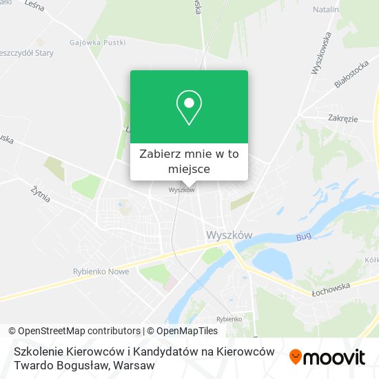 Mapa Szkolenie Kierowców i Kandydatów na Kierowców Twardo Bogusław