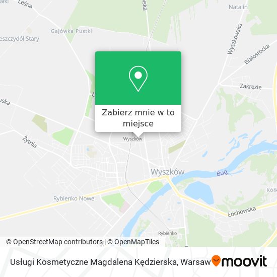 Mapa Usługi Kosmetyczne Magdalena Kędzierska