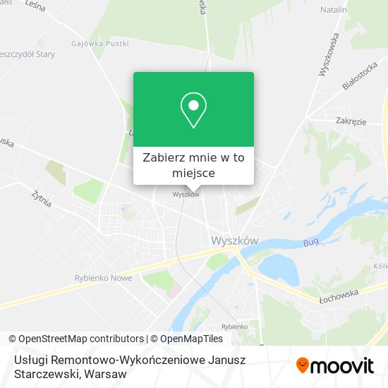 Mapa Usługi Remontowo-Wykończeniowe Janusz Starczewski