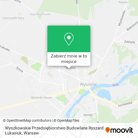 Mapa Wyszkowskie Przedsiębiorstwo Budowlane Ryszard Łukasiuk