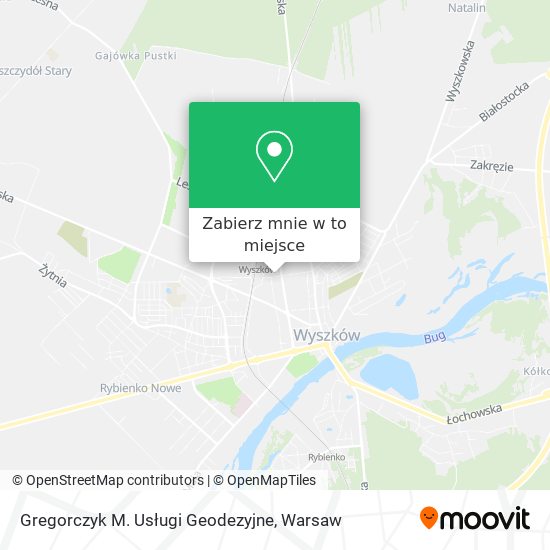 Mapa Gregorczyk M. Usługi Geodezyjne