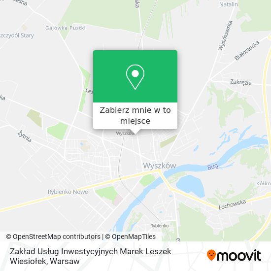 Mapa Zakład Usług Inwestycyjnych Marek Leszek Wiesiołek