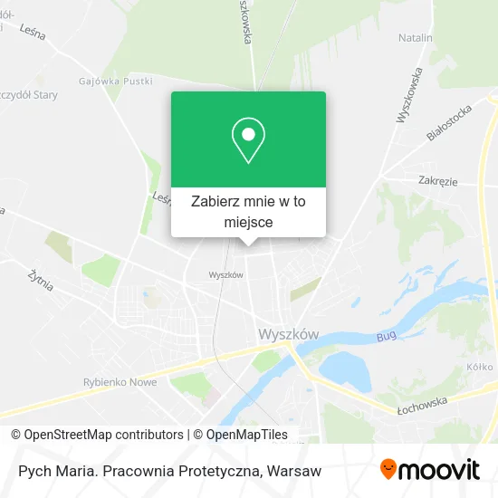 Mapa Pych Maria. Pracownia Protetyczna