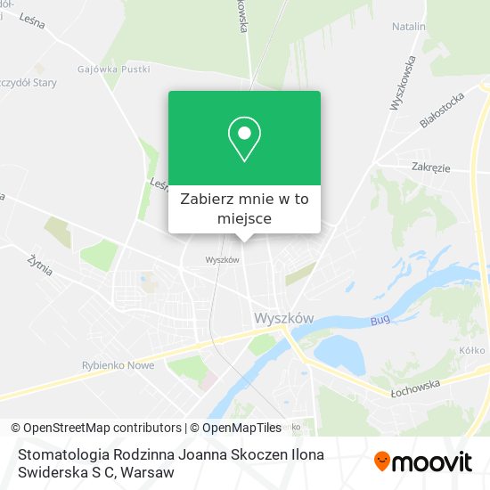 Mapa Stomatologia Rodzinna Joanna Skoczen Ilona Swiderska S C