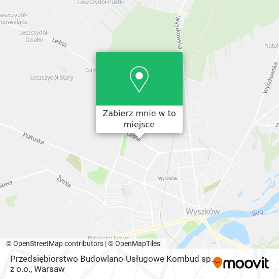 Mapa Przedsiębiorstwo Budowlano-Usługowe Kombud sp. z o.o.