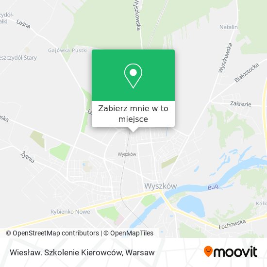 Mapa Wiesław. Szkolenie Kierowców