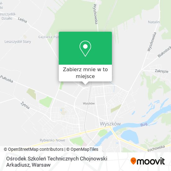 Mapa Ośrodek Szkoleń Technicznych Chojnowski Arkadiusz