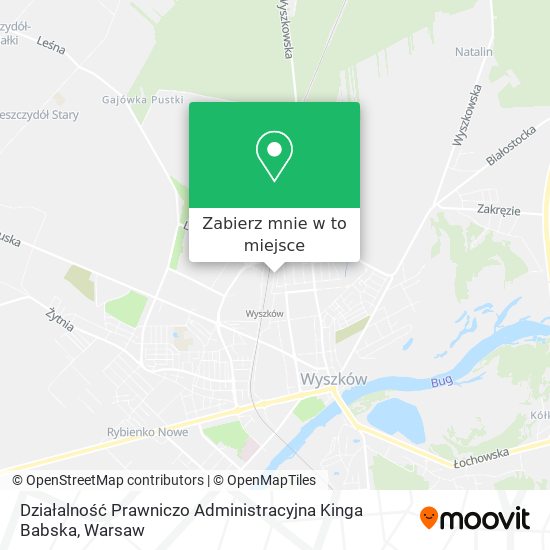 Mapa Działalność Prawniczo Administracyjna Kinga Babska