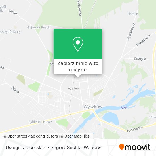 Mapa Usługi Tapicerskie Grzegorz Suchta