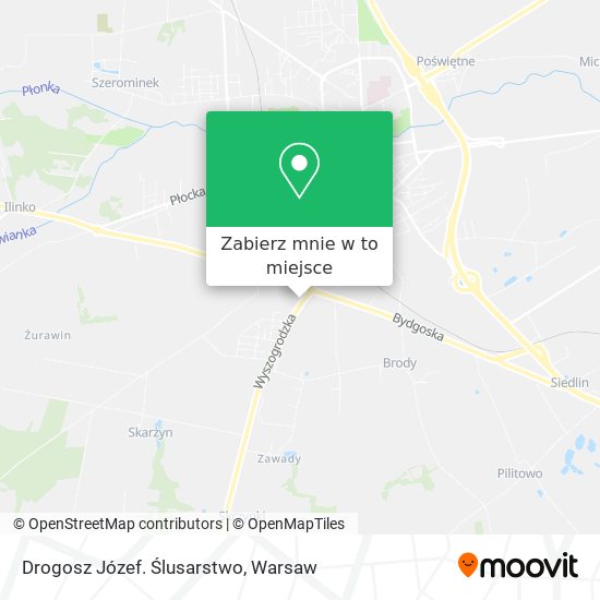 Mapa Drogosz Józef. Ślusarstwo