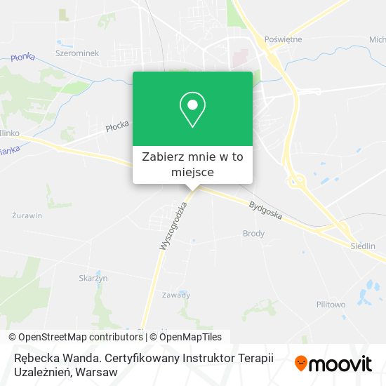 Mapa Rębecka Wanda. Certyfikowany Instruktor Terapii Uzależnień