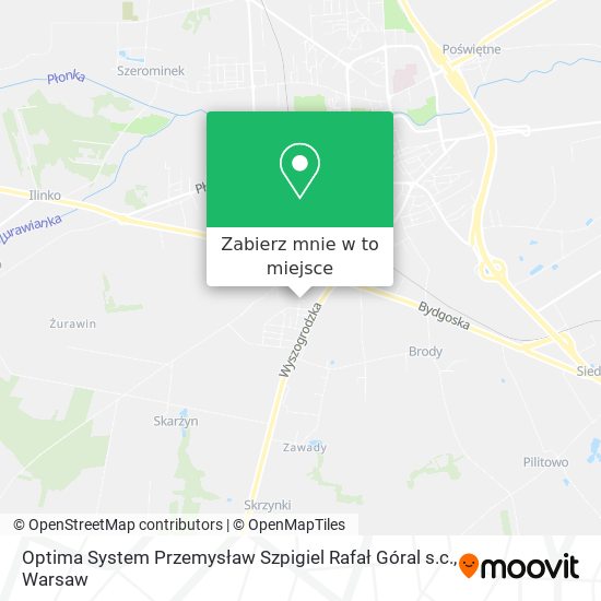 Mapa Optima System Przemysław Szpigiel Rafał Góral s.c.