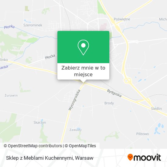 Mapa Sklep z Meblami Kuchennymi