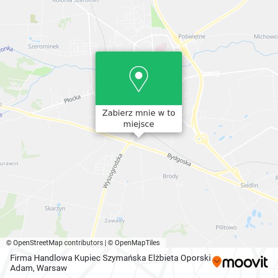 Mapa Firma Handlowa Kupiec Szymańska Elżbieta Oporski Adam