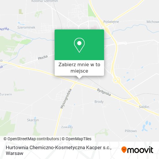 Mapa Hurtownia Chemiczno-Kosmetyczna Kacper s.c.