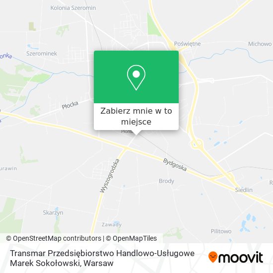 Mapa Transmar Przedsiębiorstwo Handlowo-Usługowe Marek Sokołowski