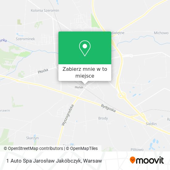 Mapa 1 Auto Spa Jarosław Jakóbczyk