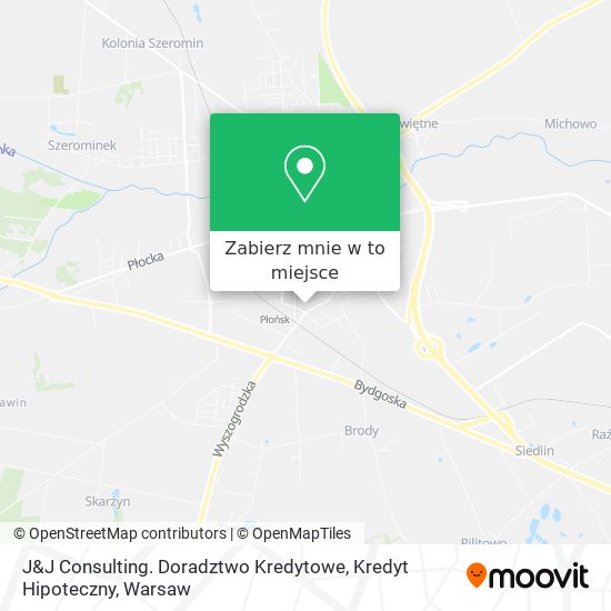 Mapa J&J Consulting. Doradztwo Kredytowe, Kredyt Hipoteczny