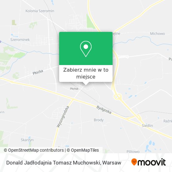 Mapa Donald Jadłodajnia Tomasz Muchowski